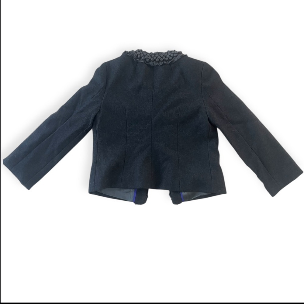 J Crew Women’s Grey 100% Wool Astrid Berry Cropped Jacket Blazer - Picture 6 of 10